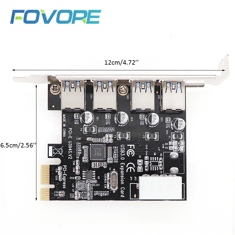 PCI-e to USB expansion Card 4 port USB 3.0 PCI express expansion Card usb pci-e Adapter usb 3 pcie