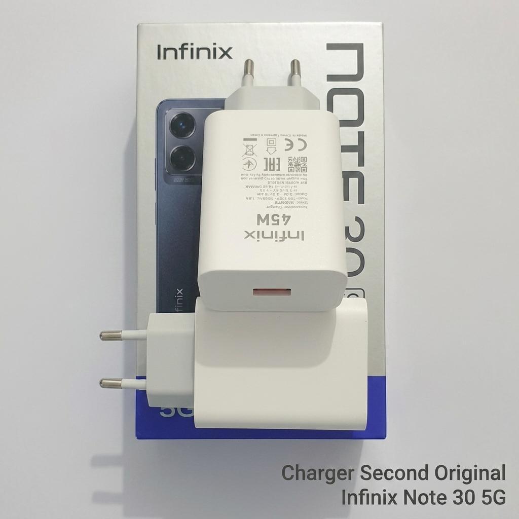 Adapter Charger Infinix U450XEB Original Bekas Fast Charging Infinix Note 30 5G