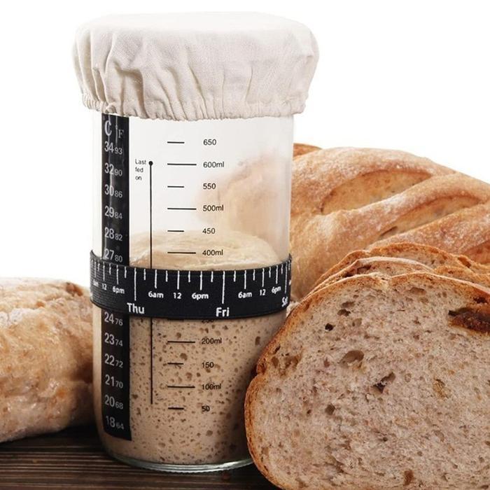 Perlengkapan Membuat Kue Sourdough Fermentation Jar Penutup Kain 1 Set Alat Fermentasi Kue Di Rumah