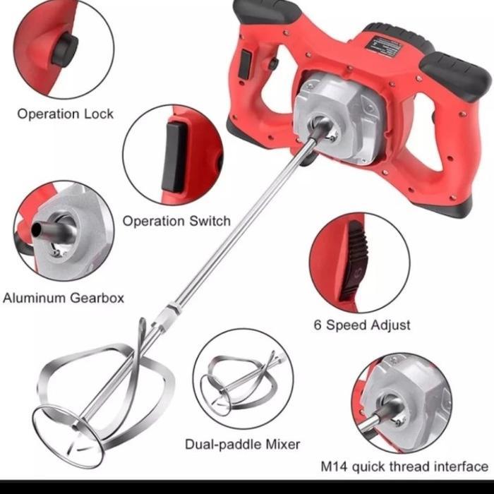 Electric Mixer Semen Mesin Pengaduk Semen Cat Electric Mixer SU-23