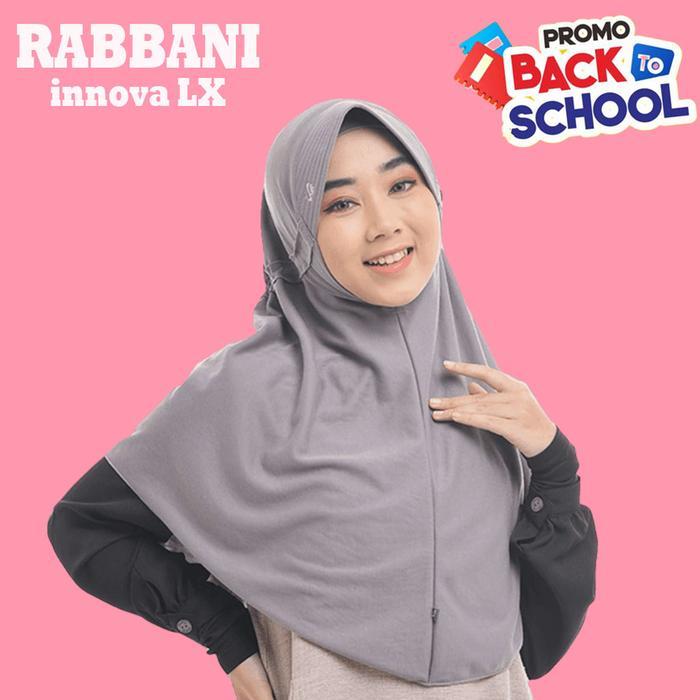 Promo Rabbani Ori- Kerudung Rabbani Asli Innova Lx (Pita Didalam / Serut Dalam) Kerudung Sekolah