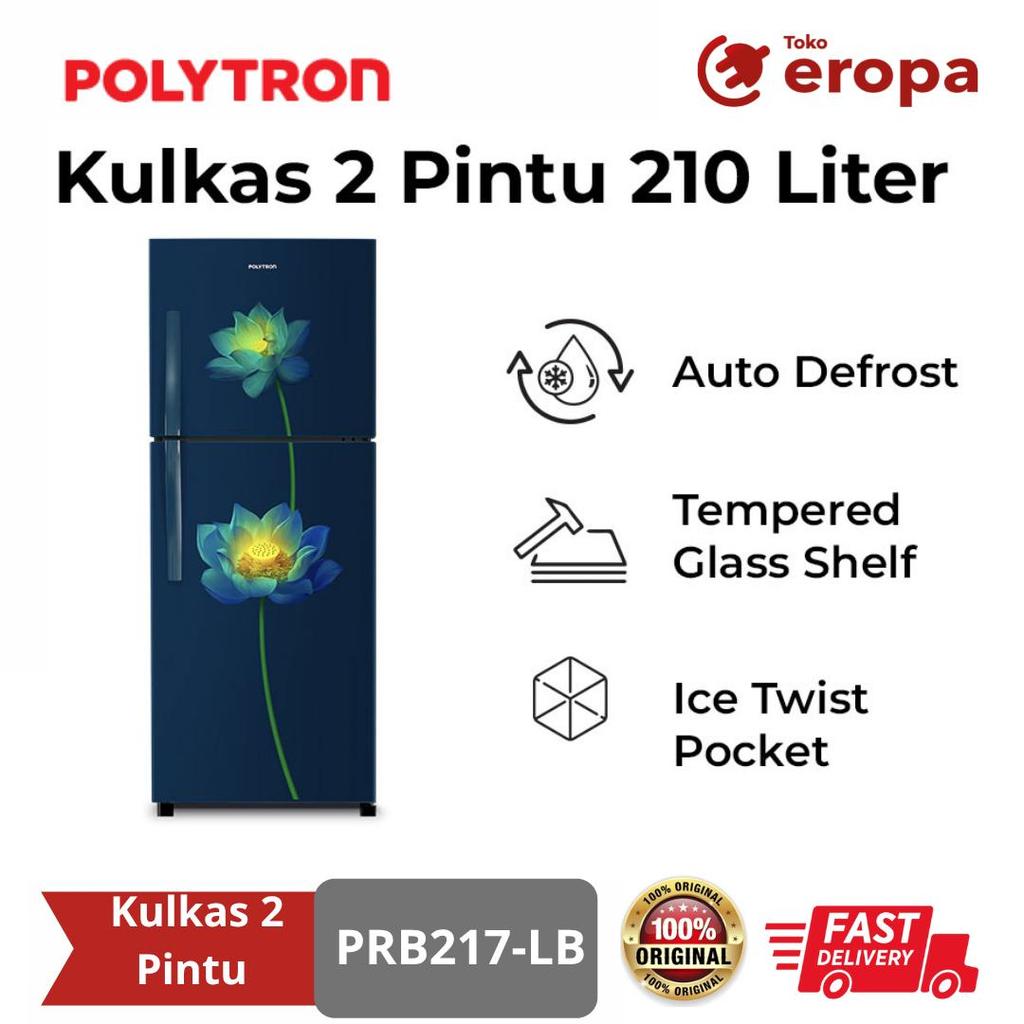 Kulkas 2 Pintu Polytron PRB217-LB