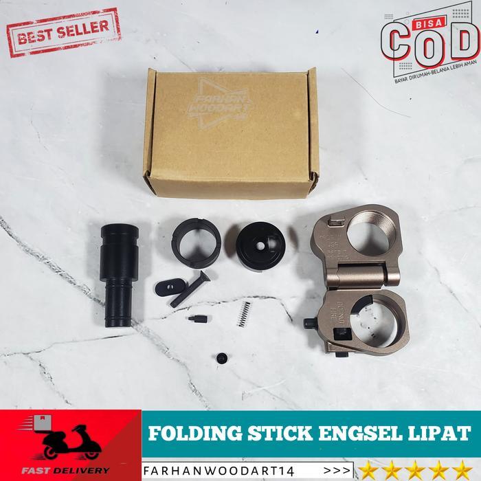 DISKON Engsel Lipat Folding Stock Pcp Tactical Folding Stock USA Tan Import