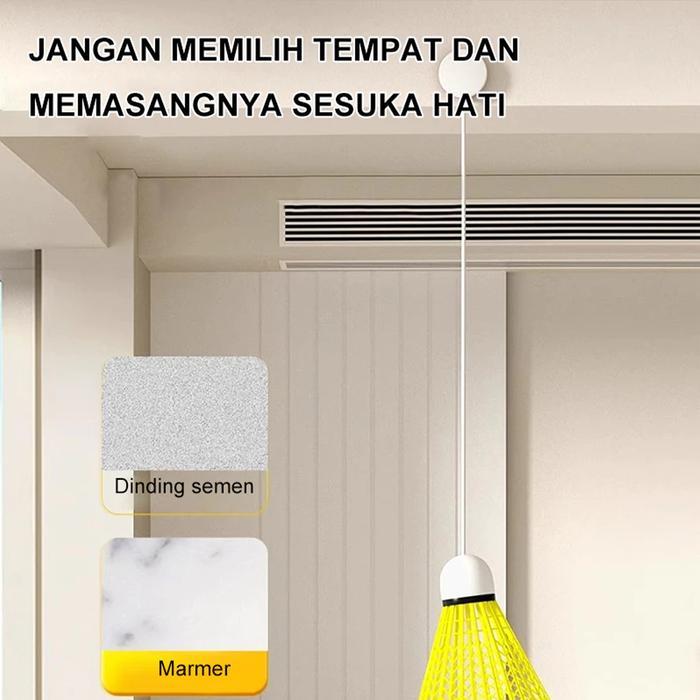 3 set Badminton Rebound Trainer Set Alat Latihan Badminton Sendiri Badminton Rebound Trainer Alat