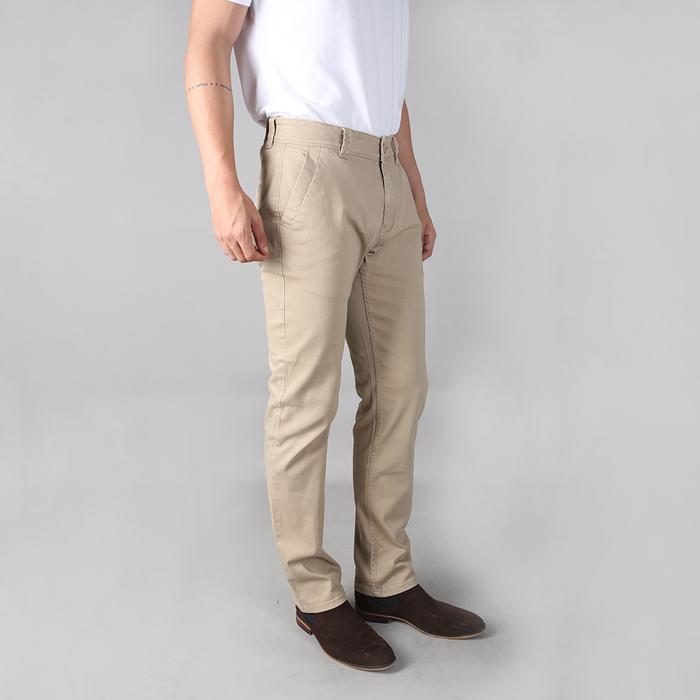 LGS Casual Pria Celana Casual Pria Stretch Regular Fit Warna Krem Ukuran 28 Casual Pria - Stretch - 