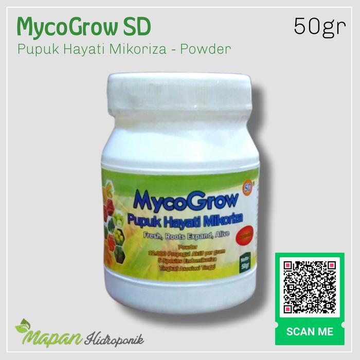 Mycogrow Sd Powder - Pupuk Hayati Mikoriza 50 Gr - Nutrisi Subur Tanah