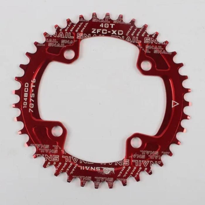 Snail Chainring 40T Bcd 104Mm Narrow Wide Chain Ring 40T Crank Sepeda Mtb Bmx New