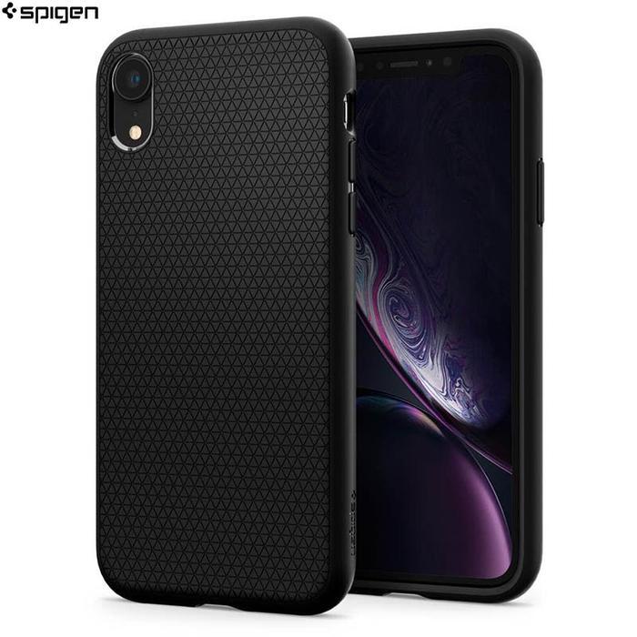 Spigen Liquid Air Case Iphone Xr - For Iphone Xr - Casing Silicone Black Soft Cover Shock Proof