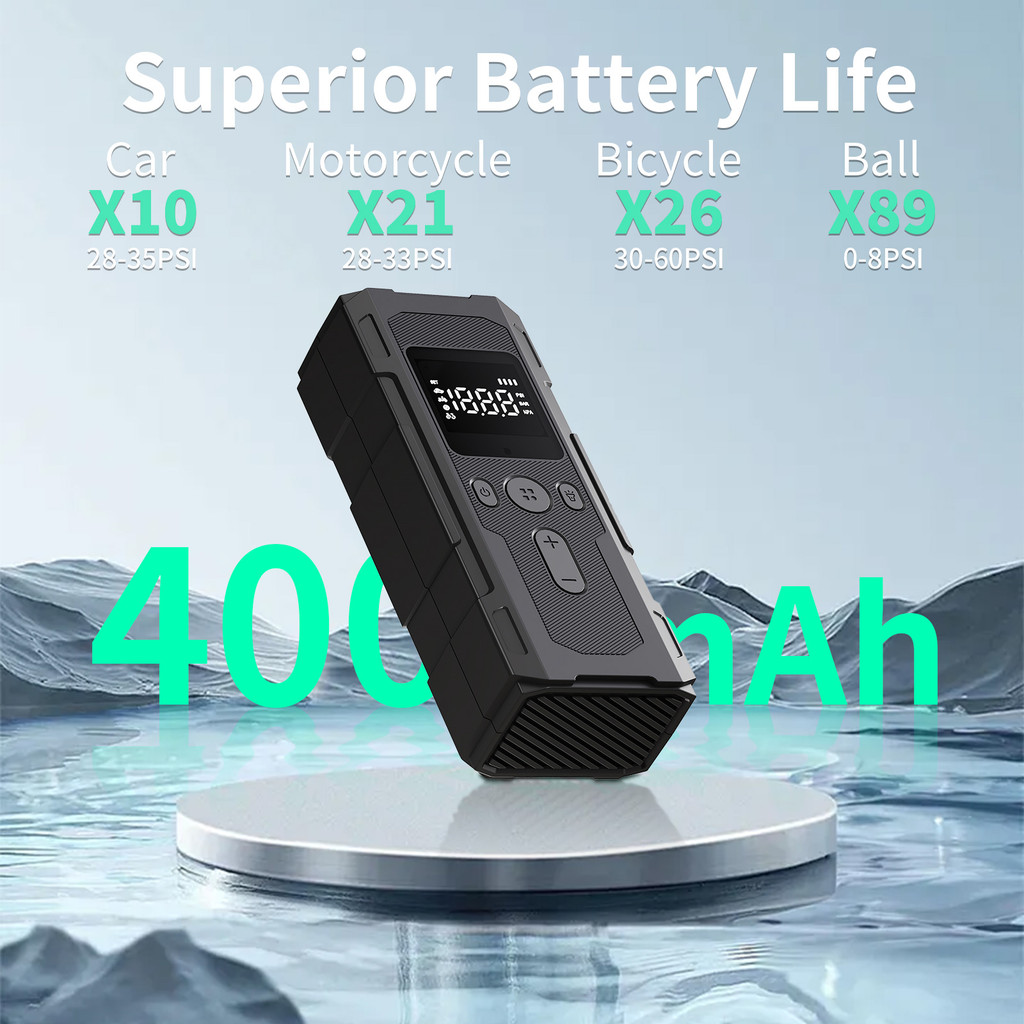 YINGBOOST Air Pump Electric Tire Inflator Intelligent Digital Display Tire Inflator for Car