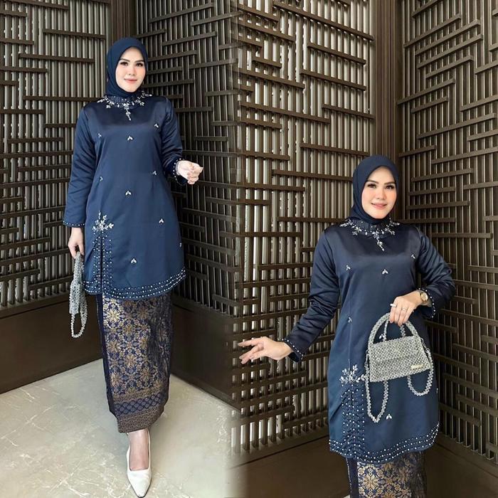 ￼( ATASAN )KEBAYA KURUNG MELAYU TAFETA PAYET // KEBAYA KURUNG TAFETA PAYET // BAJU KURUNG TAFETA // 