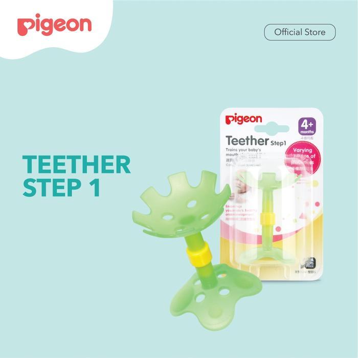 Teether Bayi Pigeon Step 1 - Mainan Gigit Bayi Usia 4 Bulan+