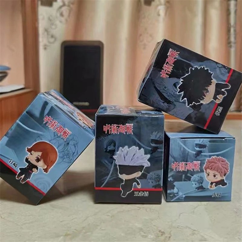 4pc/set jujutsu kaisen Cute Crawling LineGojo Satoru Itadori Yuji Fushiguro Megumi Kugisaki Nobara