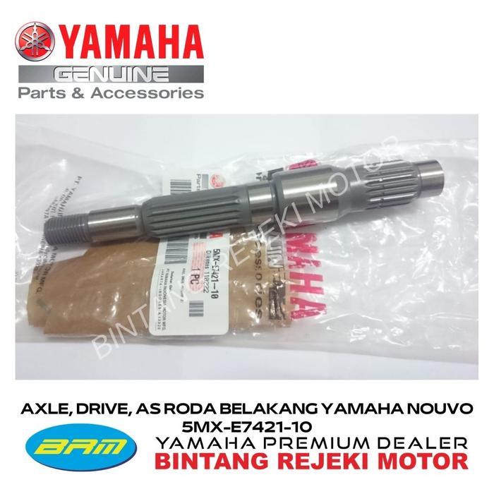 AXLE, DRIVE, AS RODA BELAKANG YAMAHA NOUVO 5MX-E7421-10 OK.