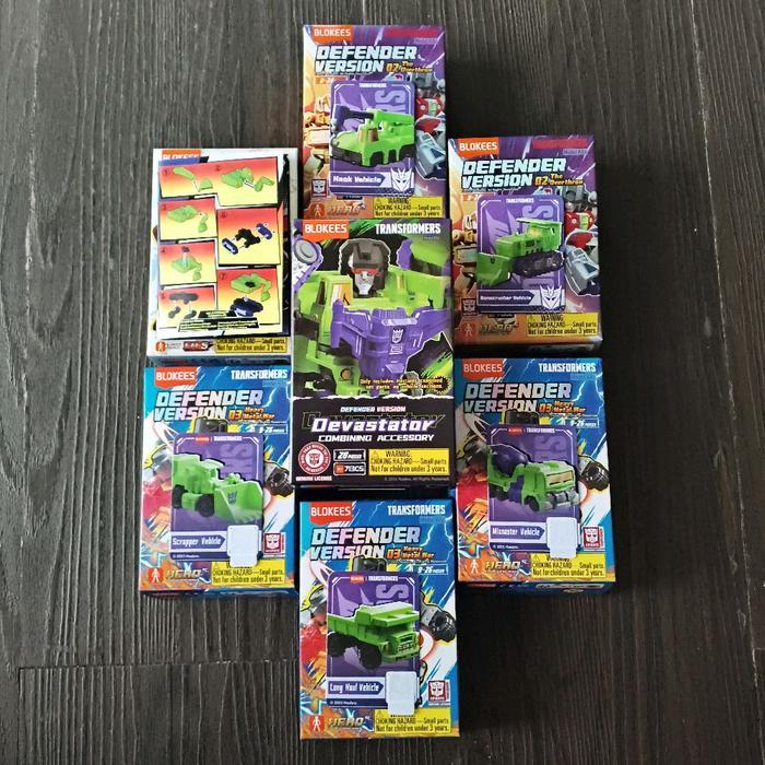 HOT SALE BLOKEES DEVASTATOR VEHICLE + PART COMBINING ACCESSORY ( FULL SET DEVASTATOR ) TERMURAH