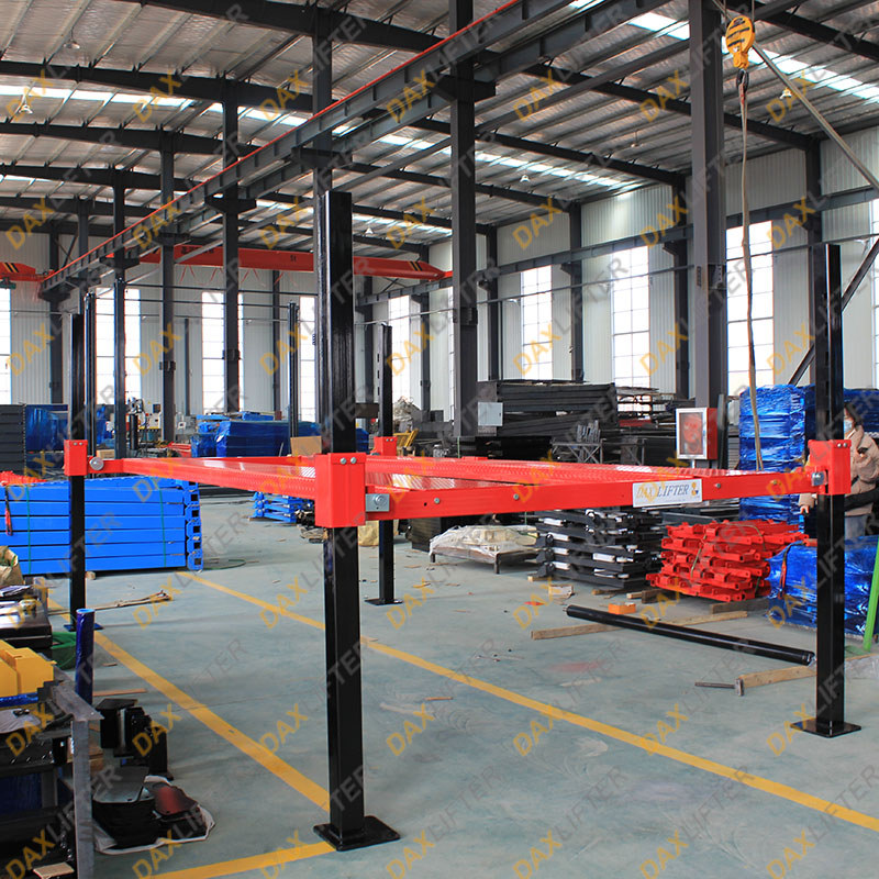 3600kg Four Post Hydraulic Car System Vehicle Parking Equipment Servicing 4 Post Parking Car Lift