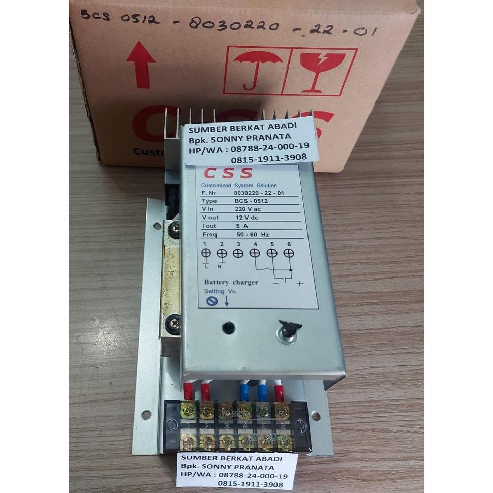 Css Bcs 0512 Automatic Battery Charger Bcs0512 Bcs-0512 Bcs 05A 12V Bcs05A12V - 1P 12Vdc 5A