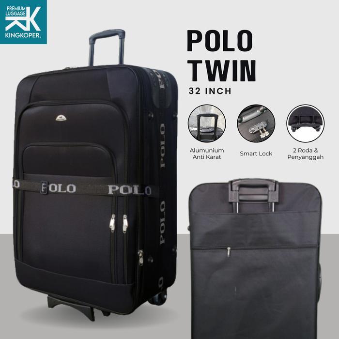 Koper Jumbo 32 inch Polo Ukuran Bagasi - Koper Besar - Tas Travel - Bagasi - Polo Twin - Koper Kain