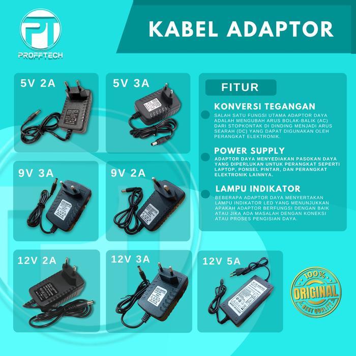 Adaptor 12V 5A / Adaptor 12 Volt 5 Ampere,Original