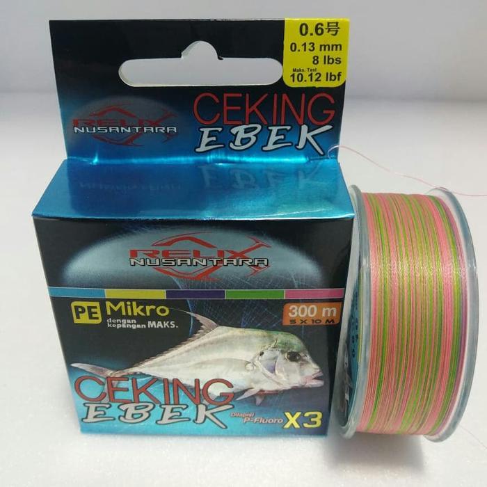 Senar Pe Relix Nusantara Ceking Ebek 0.6 8Lbs