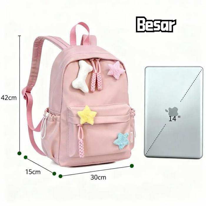 OBRAL Tas Ransel Aesthetic Tas anak perempuan Mini Stylish Girl Backpack Light Series Tas Ransel