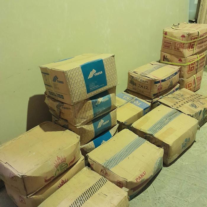 Paku Kayu 2cm / 3cm / 4cm / 5cm / 7cm / 10cm 30kg Dus Kemasan 30kg Paku Halus Paku Triplek Paku Reng