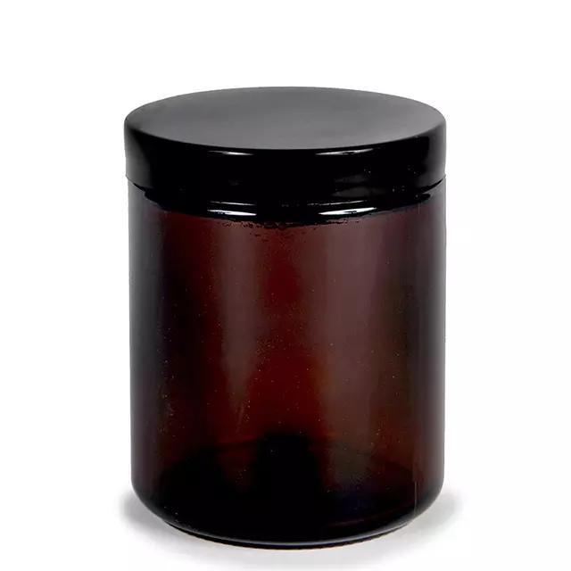 Jar Pot Cream 270ml / Jar Lilin kaca amber 270ml / Jar kaca amber