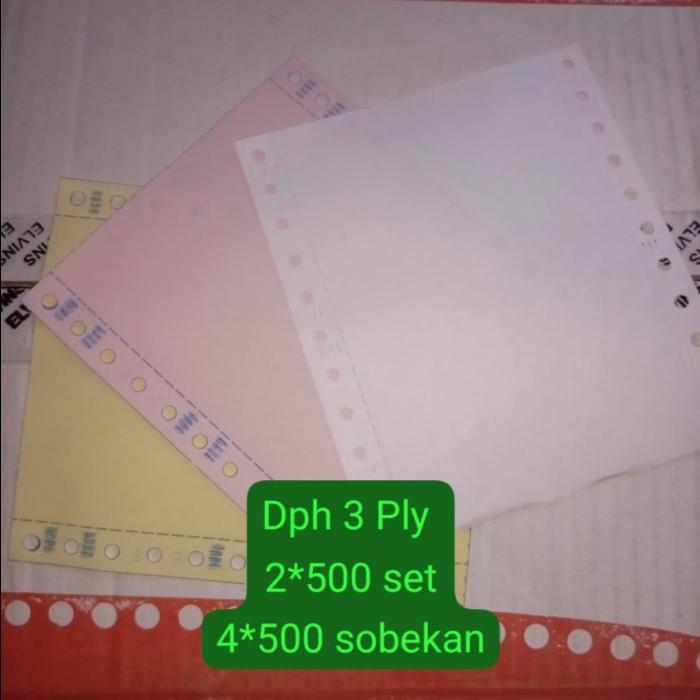 Kertas WARTEL 3ply Continuous Form 1/4 letter 3Ply