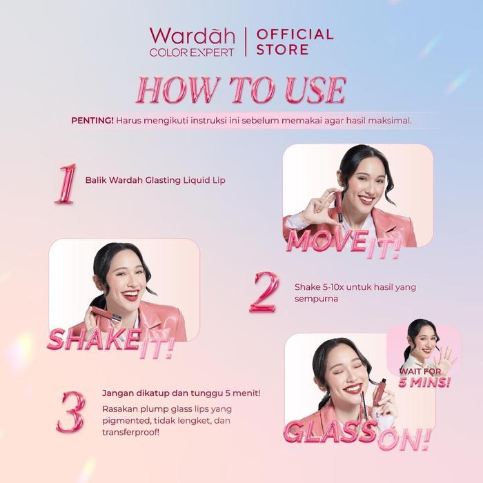 BIGSALE WARDAH OMBRE GLASTING LIQUID LIP + MATTE LIP CREAM -LIP-STAIN-LIPGLOSS-LIPSTIK-LIP