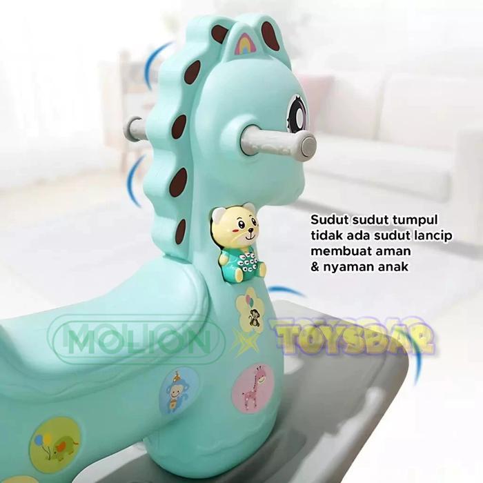 Mainan Kuda-kudaan Jungkat Jungkit Anak Playground Motif Kuda Panda M1005 Plastik