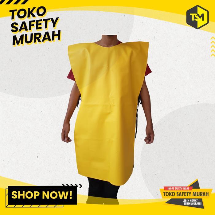 Apron Pupuk Industri Celemek Semprot APD Pelindung PVC Waterproof Tahan Air Kimia