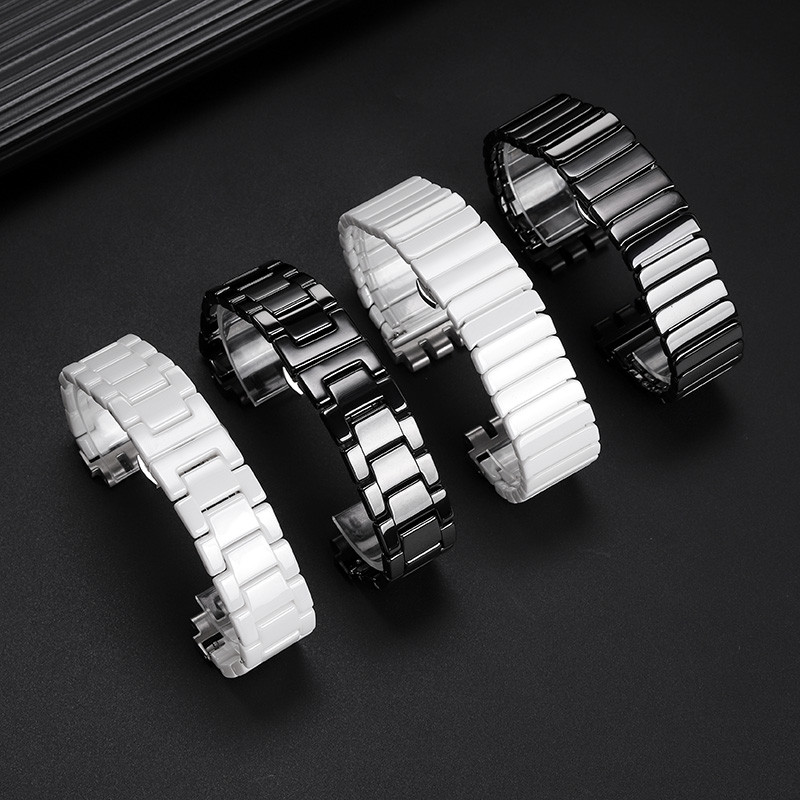 21mm For Swatch YVS420 YVS454 YVS451 YVS400 404 407 white ceramics Watch Strap Men and woman
