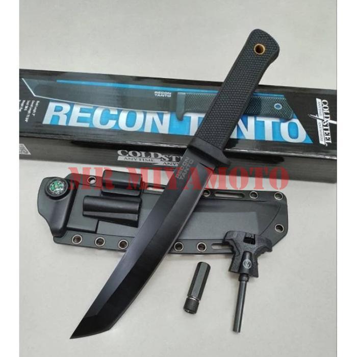 Pisau Camping Cold Steel TANTO RECON Tactical / Berburu / Surl Kit