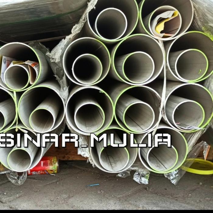 pipa stainless 304 diameter 4 inch tebal 4mm panjang 650mm