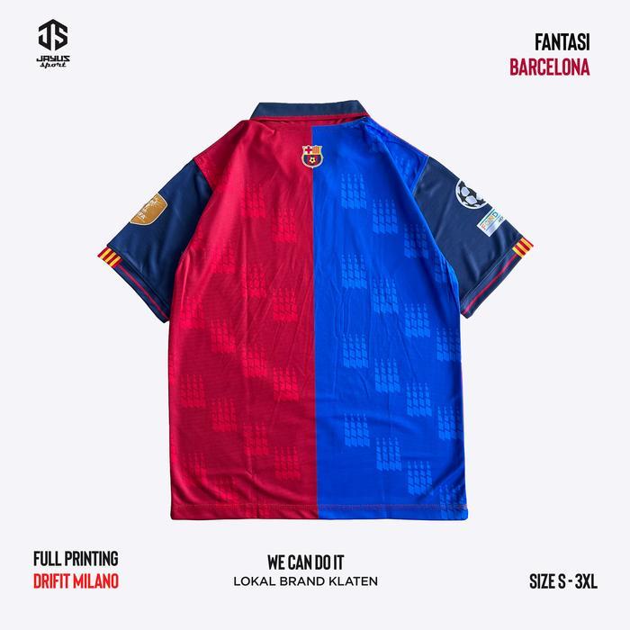 JAYUS SPORT Jersey fantasi barcelona retro klasik jersey olahraga jersey futsal kaos sepak bola full