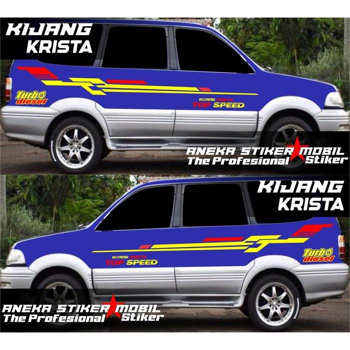 Stiker Mobil Kijang Krista Stiker Body Kijang Krista Stiker Kijang Krista