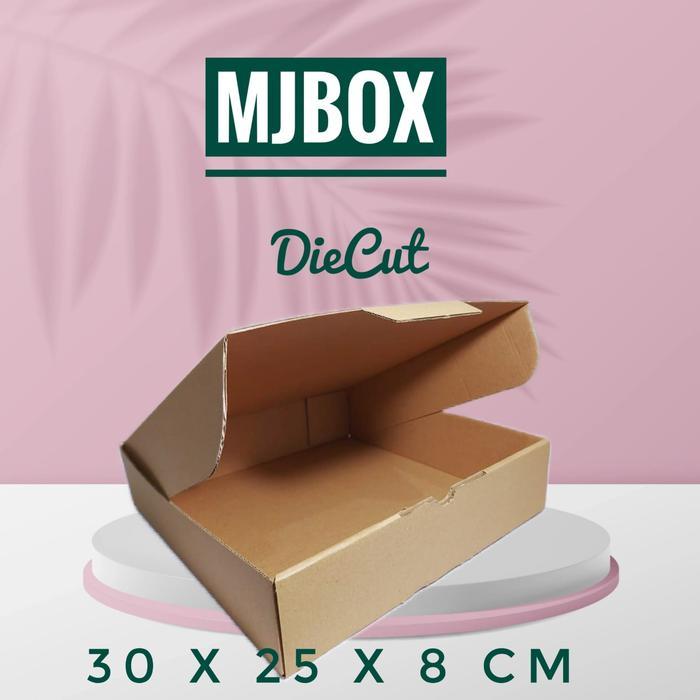 Terlaris Kardus Karton Box Uk. 30X25X8 Cm...Model Die Cut Atau Pizza