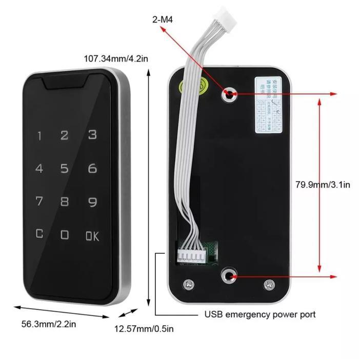 Kunci Lemari Pintu Laci Digital Password Smart Lock