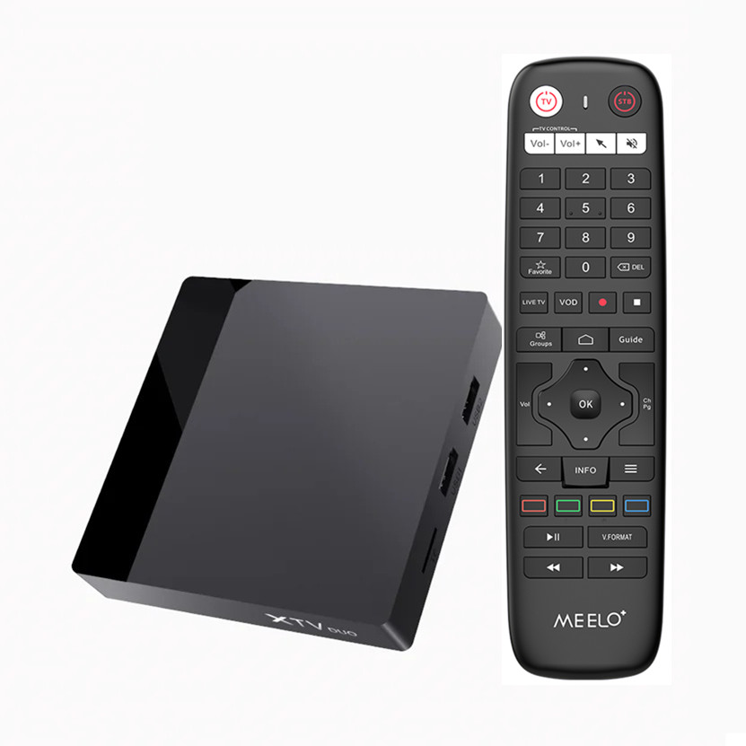 XTV DUO Meelo 4K UHD Android11 HDR Smart TV Box Decoder Dual WiFi LAN 100M HD AV1 HDR Smartest