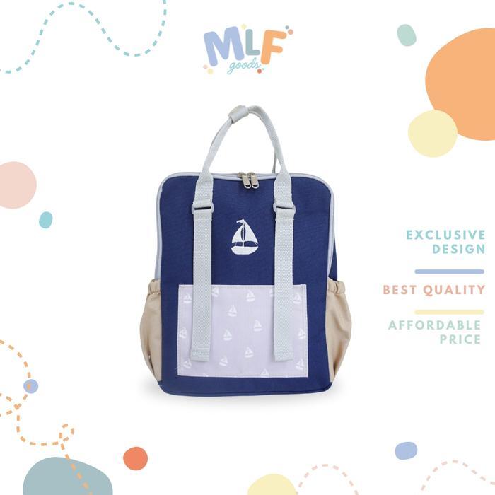 BERGARANSI MLF Goods - Izza Backpack / Tas Ransel Sekolah Anak TK SD / Ransel Backpack Motif