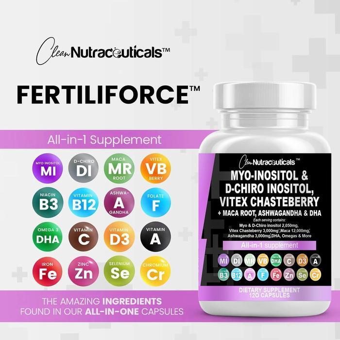 Nutraceuticals myo-inositol & D-CHIRO inositol 120pcs