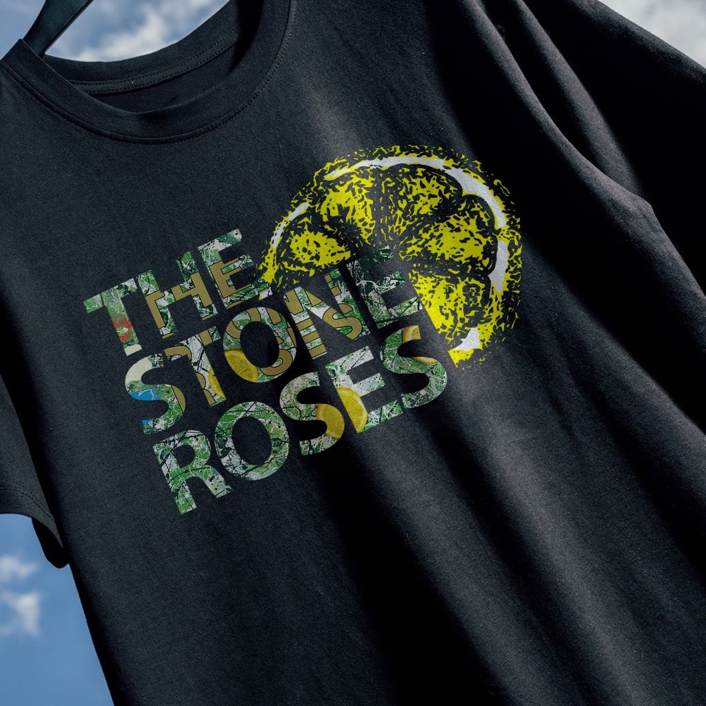 TSHIRT BAND VINTAGE 80S ROCK ALTERNATIVE THE STONE ROSES DESAIN PREMIUM COTTON COMBED