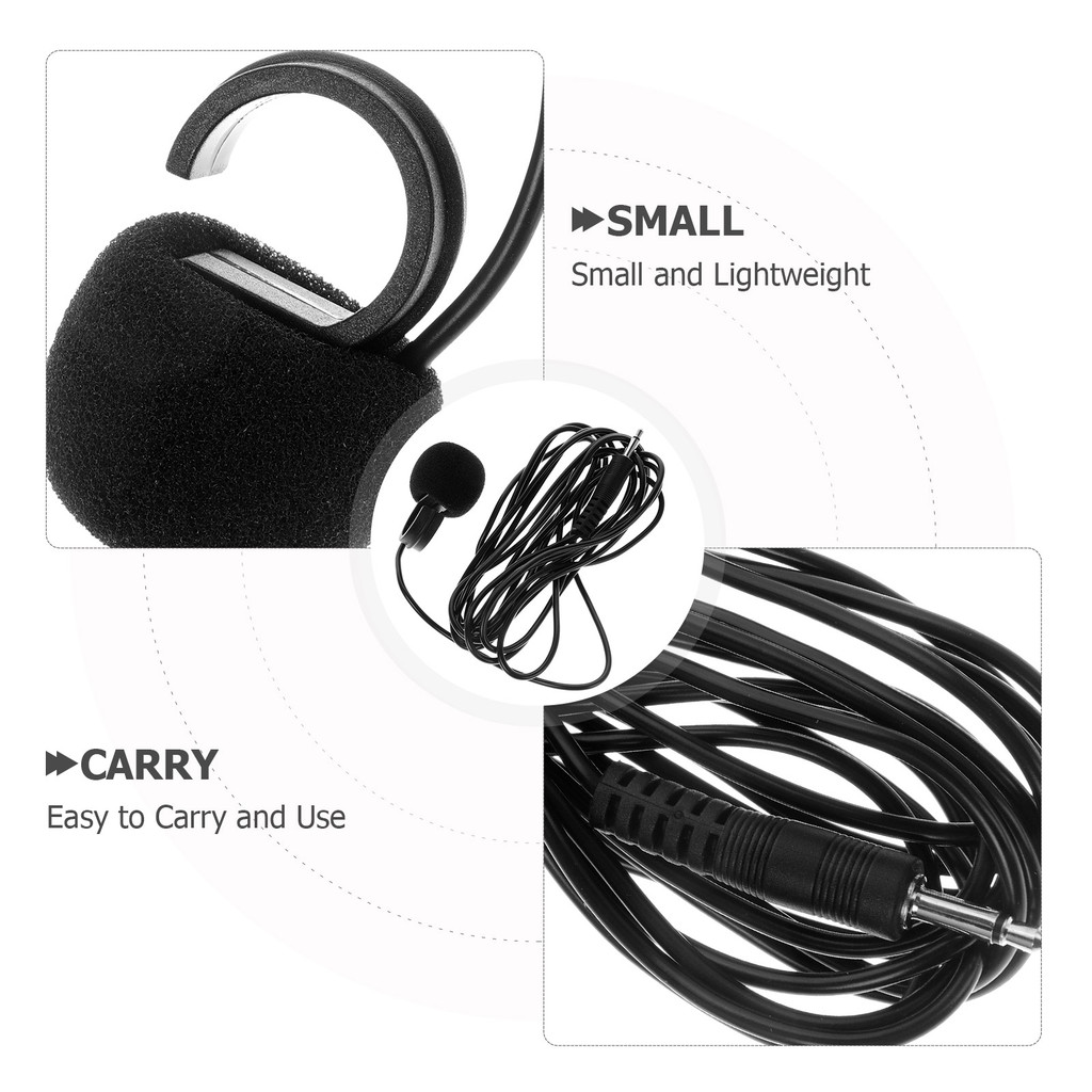 Universal Connector Pickup Microphone Flute Mic Clip Lapel Microphone Portable Audio Video Consumer