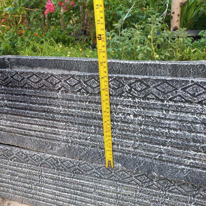 Pot Bunga Persegi Panjang Minimalis 100cm / Pot Semen Minimalis Panjang 100cm