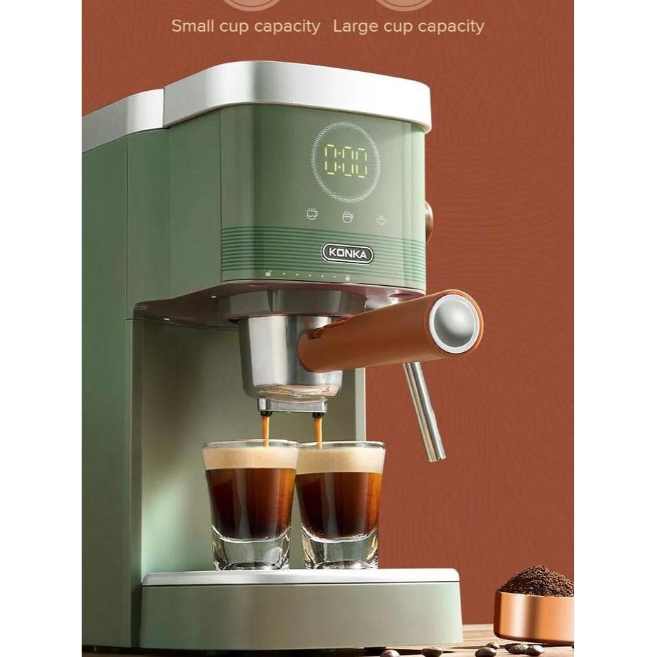 Konka Retro Green 3in1 Coffee Maker Mesin Kopi Espresso NTC 20 Bar