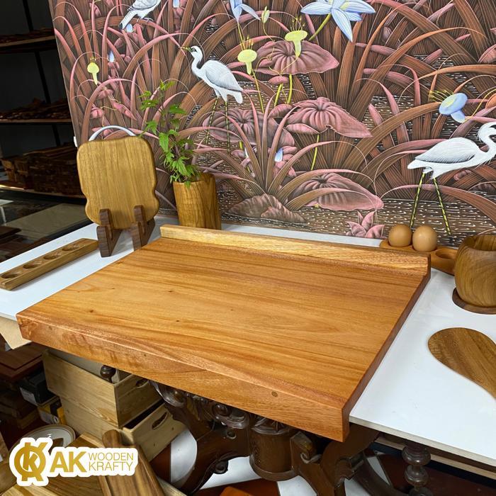 Akps002 Talenan Kayu Mahoni Besar 60X40 Cm Pastri Board Berkualitas