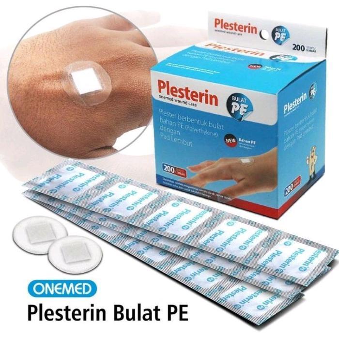 Plesterin plester bulat transparan / plesterin plester bulat coklat 2 strip