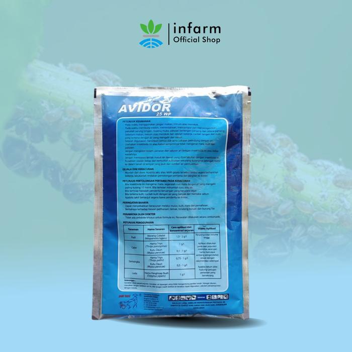 BISA COD INFARM - Pestisida Avidor 100 gram Insektisida Hama Tanaman Padi Cabai Avidor Insektisida