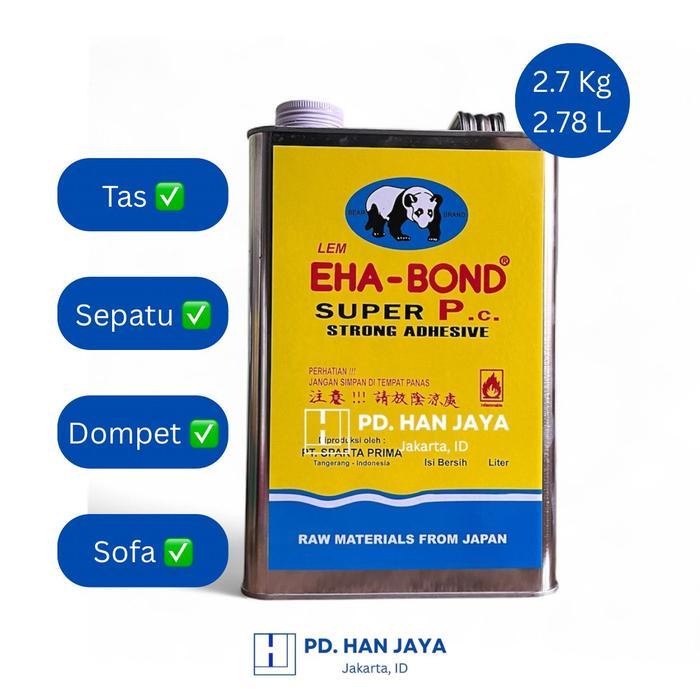 Eha-Bond Super P.C. Lem Eha Bond Pc Super 2.7Kg Lem Tas Kulit Sofa Bening Kuningan Daya Rekat Kuat