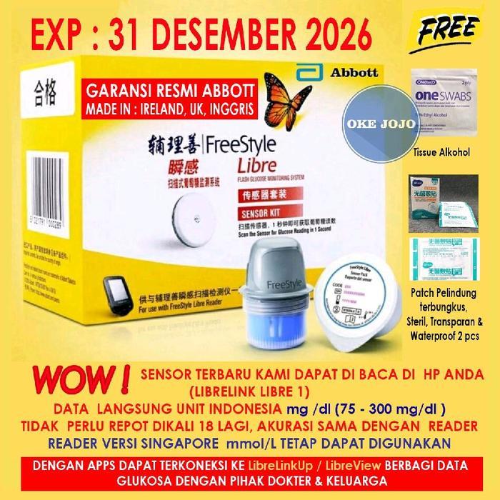 FreeStyle Libre Sensor Jaminan 1000% ORIGINAL dari Abbott