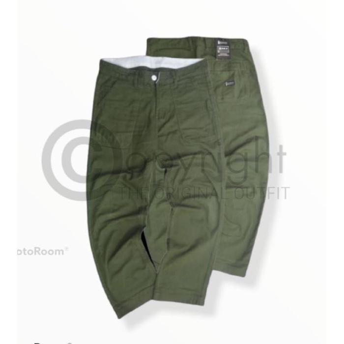 DREELAND Fatique Army Celana Chino Oversize Fatigue Pants Pria Model Reguler - Hijau Army, 28 Army F